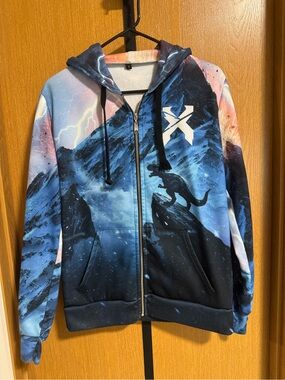 Excision Apex Small Zip Up Sweater - dinosaur